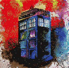 Tardis in Colour by  Wildfirev (1x1) Feb, 2019