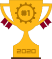 You'll get this trophy added to your user page cabinet if you win in one of the categories above!