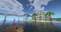 Seaside Station from a nearby raft - By blueartistic813