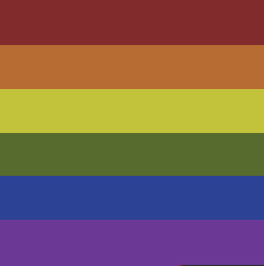 A pride flag map art I made during Survival 3