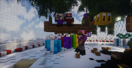  Ironboundred,  bBrain and  Renthedog in the Christmas Tree.