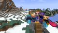 Several players gather at the end of a successful build session!