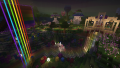 Pride event at night