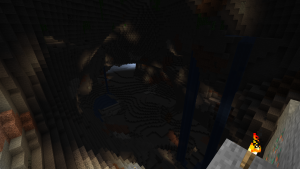 Day 1 of Survival 5 - The cave that became my base.png