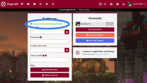 Dogcraft Linking - Verification Complete.png
