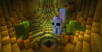 Stuart inside the golden egg