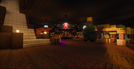 View of the Christmas market.