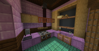 Named after  Princess223, this kitchen's pantry acts up as a storage area for the cow farm tightly crammed behind it.