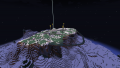 The mountain is terraformed ready for building.
